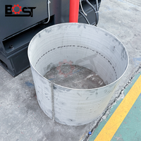 NJBOST a produit une machine à rouler les tôles métalliques CNC hydraulique W12 pour la fabrication de réservoirs de pétrole.