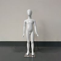 Mannequins Enfant Tête d'Œuf Blanche Corps Entier en Plastique Mannequin Enfant Bébé Garçon Mannequin Vêtements Enfant pour Affichage