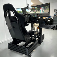 Machine de course à simulateur de mouvement pour salle d'arcade, cockpit de simulateur avec châssis en aluminium 40160 et siège de conduite intégré