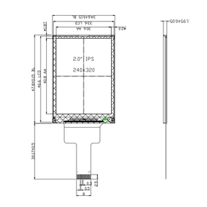 Pantalla <span class=keywords><strong>LCD</strong></span> TFT de <span class=keywords><strong>2</strong></span> pulgadas, interfaz SPI de 240x320, controlador ST7789V, pantalla IPS para reloj inteligente, módulo <span class=keywords><strong>Lcd</strong></span> Tft de tamaño pequeño - Product Image 6