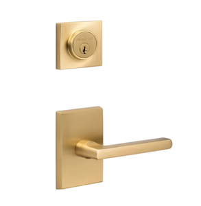 Hiện đại Fancy vàng giả kho riêng tư cửa đòn bẩy xử lý ổ khóa hợp kim kẽm ANSI Lớp 3 đầu vuông chốt cửa 3 phím - Product Image 3