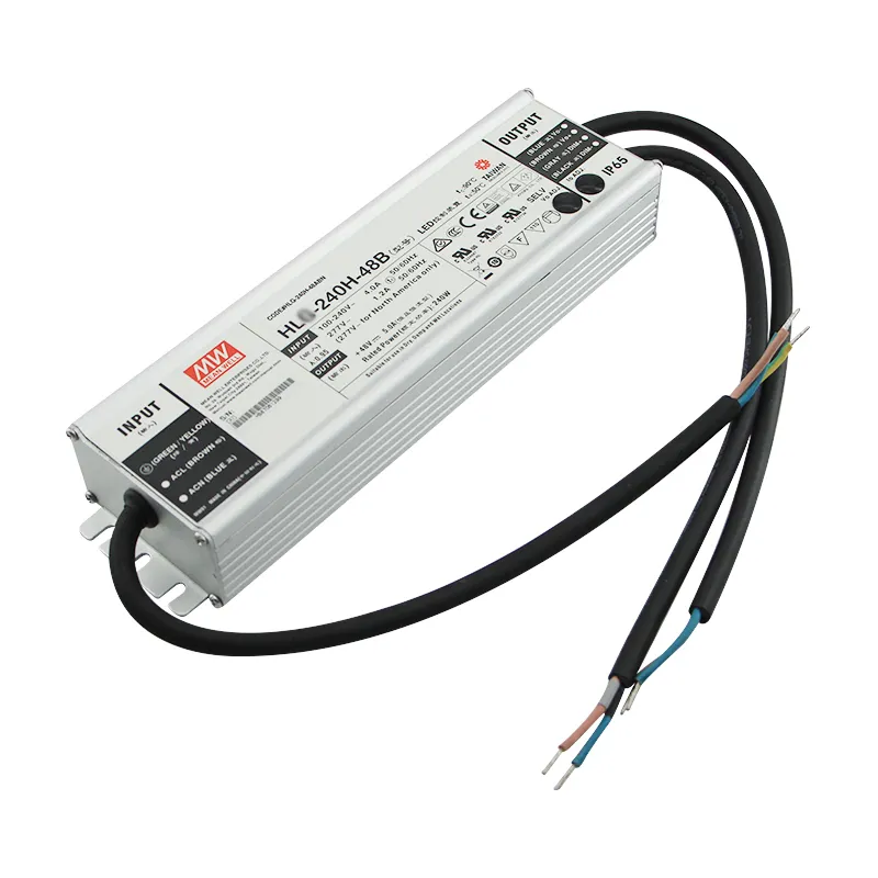 Meanwell Switching Power Supply 48V 5A 240W HL-240H-48B IP67 Waterproof LED Dimmable Driver