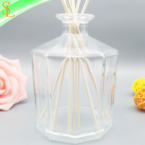Bottiglia in Vetro Ricaricabile da 300ml per Diffusore di Aromi con Tappo in Sughero e <span class=keywords><strong>Bastoncini</strong></span> in Rattan - Product Image 2