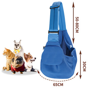Sac de poitrine pour animaux de compagnie, sac à bandoulière en maille respirante pour chats et chiens, bleu - Product Image 3