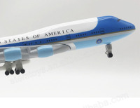 Modèle d'avion d'affichage en alliage métallique unisexe de 20 cm, inspiré de l'Air Force One B747, avec support, options OEM