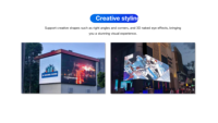 Écran LED extérieur P3.9 P4.8 P6.2 à service avant et arrière, mur vidéo LED à économie d'énergie pour la publicité sur panneaux d'affichage ou DOOH