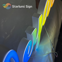 Letras de Canal con Iluminación Frontal LED Personalizadas, Letrero Acrílico 3D al por Mayor para Empresas de Publicidad