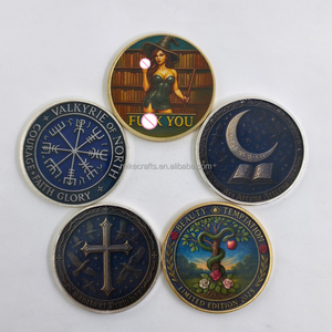 Monedas de Plata de Hierro Plateado al por Mayor, Monedas de Colección con Diseño 2D de Mujeres Hermosas y Sensuales, Moneda de Desafío de Bruja Dorada - Product Image 1
