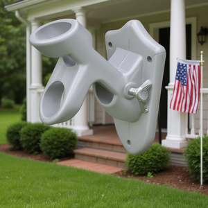 Support de drapeau en plastique, style moderne, accessoire d'affichage extérieur - Product Image 2