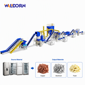 Walldorn Industrial Large Scale Scrap Fridge Crushing Dismantling Copper Aluminum Recycling <b>Machine</b> - Product Image 1