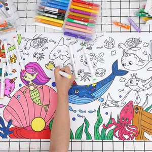 Rotolo di Carta da Disegno per Bambini, Rotolo di Carta Adesiva per Pittura Fai-da-Te, Regalo di Natale per Bambini - Product Image 1