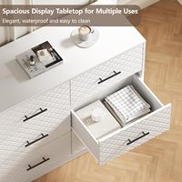 Commode avec poignée métallique de grande taille, design Diamond Line, pour salon