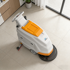 HANGCHA Wholesale <b>Walk</b>-Behind Motorized Floor Scrubber Restaurant Hotels Floor Scrubbing Sweeping <b>Machine</b> - Product Image 1