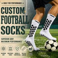 Chaussettes antidérapantes en coton OEM pour hommes, idéales pour le football – Fabricants de chaussettes de sport antidérapantes avec logo personnalisé pour hommes, pour le football et le soccer