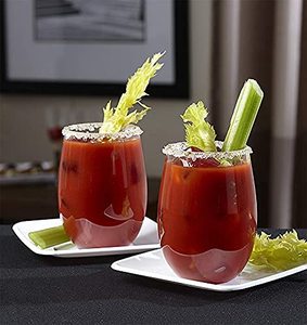 Shatter-Proof 9oz Egg Shaped Wine Tumbler <b>Stemless</b> Wine Cup Glass Set of 6 for Party Occasions - Product Image 4