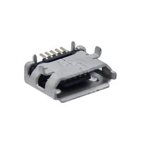 Connecteur USB Micro 2.0 Type B Femelle KANDENS 5 Broches Droit ou Coudé SMT SMD 90 Degrés Mini USB Receptacle à Angle Droit