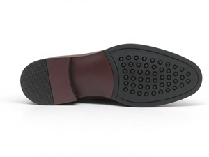 Chaussures habillées Oxford en cuir véritable bicolore pour hommes, à bout pointu, à lacets, pour affaires, bureau, mariage, toutes saisons - Product Image 4