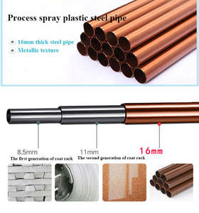 <span class=keywords><strong>Porte</strong></span>-manteau double rangée moderne et multifonctionnel sur pied avec support de présentation pour vêtements, chaussures et accessoires – Idéal pour la maison - Product Image 5