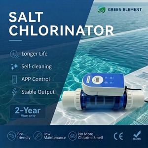 Clorador de Sal de Alta Calidad, Producción de 15-35g/h, para <span class=keywords><strong>Piscinas</strong></span> Residenciales, Celda de Titanio Autolimpiante, Generador de Sal de Alta Eficiencia - Product Image 1