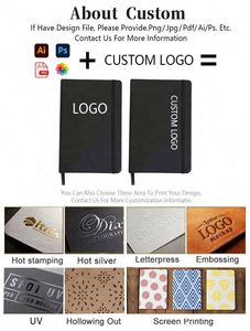 สมุดบันทึกไดอารี่ A5 พร้อมสายรัดยางยืด ปกหนัง PU พิมพ์โลโก้แบรนด์ สมุดโน้ต สมุดจดบันทึก ปกหนัง PU แบบกำหนดเอง ขายส่ง - Product Image 2