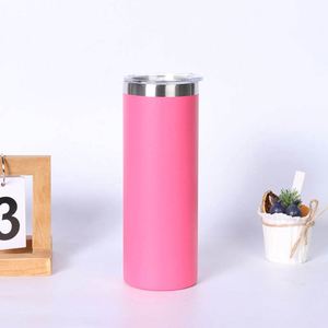 Gobelet droit à double paroi en acier inoxydable 304 de 20 oz avec logo personnalisé, pour le bureau et la maison, avec couvercle - Product Image 3