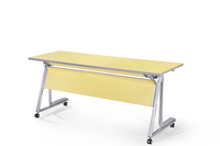 Table de conférence pliante en bois avec pieds en alliage d'aluminium HONGJI pour usage domestique, bureau et supermarché Guangdong HD13B