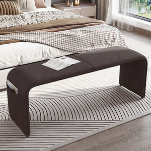 Nordic Designer Entryway Shoe <b>Bench</b> Saddle Leather Modern Minimalist Living Room <b>Bed</b> <b>End</b> <b>Bench</b> Adult Use - Product Image 3