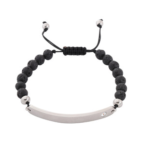 Bracelet tendance réglable en acier inoxydable plaqué or et argent, gravé à la main avec un texte inspirant, pour unisexe, anniversaire - Product Image 3