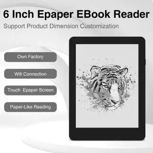 Lecteur de livres électroniques personnalisé de 6 pouces, Format BLE Wifi Pdf, e-ink, tablette, écran tactile, E-reader, e-book