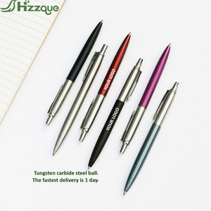 Bolígrafo de metal de plástico con logotipo personalizado, bolígrafo promocional estilístico para estudiantes de negocios, con ancho de escritura de 1,0mm - Product Image 2