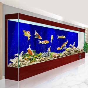 Acquario Integrato 2026 Nuovo per Uso Domestico Senza Acqua, in Vetro Ultra Bianco per Soggiorno, con Filtro Incorporato e Luci Multicolore Variabili - Product Image 3
