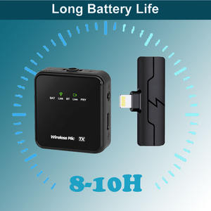 Micrófono de solapa 1 Arrastre 1 Micrófono inalámbrico Tipo-C Plug and Play para grabación de video Vlog YouTube TikTok - Product Image 2