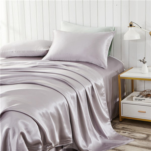 2022 Fashionable Luxury 19MM <strong>Mulberry</strong> Silk Bedding Set 4PCS Soft Durable <strong>Comfortable</strong>
