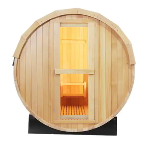 Maison préfabriquée moderne en bois avec combinaison de douches et de saunas à vapeur Sauna d'extérieur pour la maison Hut Room with a Heating <span class=keywords><strong>Steam</strong></span> Generator - Product Image 2