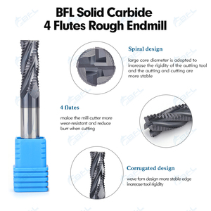 BFL Solid Carbide Inch Size 3 Flute 4 Flute <strong>Roughing</strong> <strong>CNC</strong> Milling <strong>Tool</strong> <strong>Roughing</strong> End Mills for <strong>CNC</strong> - Product Image 6
