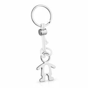 Portachiavi in Peluche a Forma di Bambino in PVC Bianco Senza Scatola - Product Image 2
