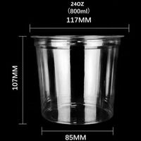 Noix de cajou jetables personnalisées en plastique PET Boîte de noix de macadamia Conteneurs de noix en plastique PET blister en plastique