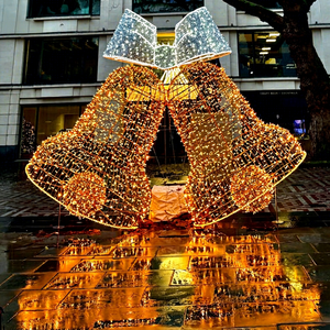 Lumières à motif de Noël, cloche, décoration LED extérieure - Product Image 1