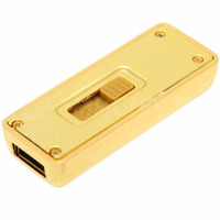 Drive Stik Usb bentuk batang emas, Flash Drive 128GB 64GB 32GB 16GB 8GB Bullion logam