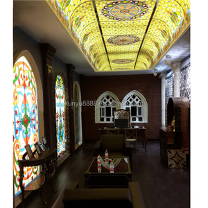 Vitrales Personalizados con Diseño de Catedral para Techo, Estilo Europeo Vintage, Duraderos, para Comedor, Sala de Estar, Vestíbulo de Hotel - Product Image 6