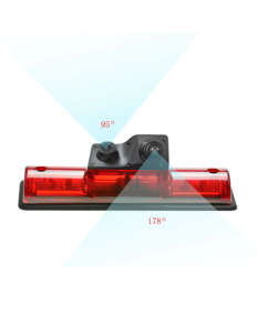 Phổ Chất lượng cao 3rd phanh ánh sáng phía sau cam ip69k không thấm nước góc rộng kính ống kính gắn phía sau xem máy ảnh cho xe tải - Product Image 1