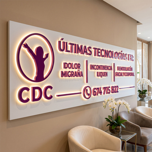 Panneau de signalisation personnalisé avec logo d'entreprise en LED, acrylique, acier inoxydable, lettres en métal 3D, signalisation rétroéclairée personnalisée pour l'extérieur - Product Image 2