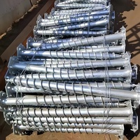 Pieux de fondation spirale galvanisés à chaud pour systèmes solaires photovoltaïques