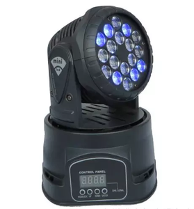 Luz LED RGB 3 en 1 de 18x3W, iluminación de escenario con cabezal móvil, Control DMX - Product Image 4