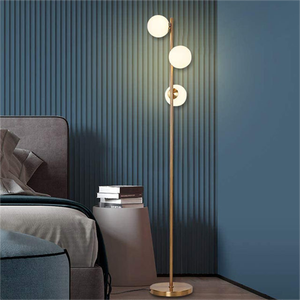 <span class=keywords><strong>Lampe</strong></span> de sol e27 pour salon, salon personnalisé, salon, salle à manger, or, chaud, chambre à coucher, fer blanc, maison moderne - Product Image 2