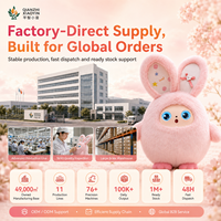 Peluche Lapin IA avec Coton PP, Capteur Tactile à Vibration, Fonction de Clonage Vocal, Mémoire Longue Durée, Plus de 50 Langues, Yeux LED, WiFi