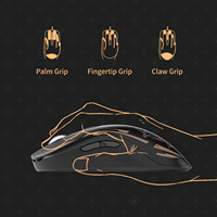 Souris de jeu sans fil AKKO AG ONE NearLink pour droitiers, haute résolution DPI, fréquence de polling 8K Hz + 4K Hz, 2,4 GHz