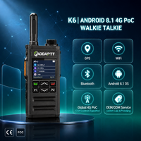 Radio bidirectionnelle longue portée GaodaPTT 4G Walkie Talkie Android GSM POC avec carte SIM, réseau mondial, plateformes Zello et Gxin, GPS, WIFI, BT, SOS