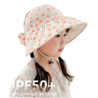 Chapeau Bob Anti-UV Mignon pour Enfants, Protection Solaire Fine à Large Bord, Printemps-Été-Automne, Unisexe, 1-10 Ans