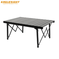 Table de camping pliante en aluminium durable et portable, légère, pour pique-nique en plein air, avec sac de transport en tissu Oxford 600D, mobilier d'extérieur
